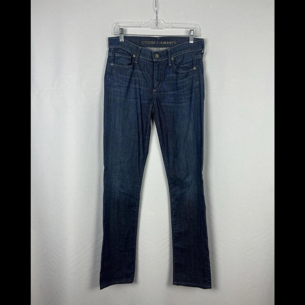 Citizens of Humanity Elson Medium Rise Straight Leg Blue Size 28 W, 33 L